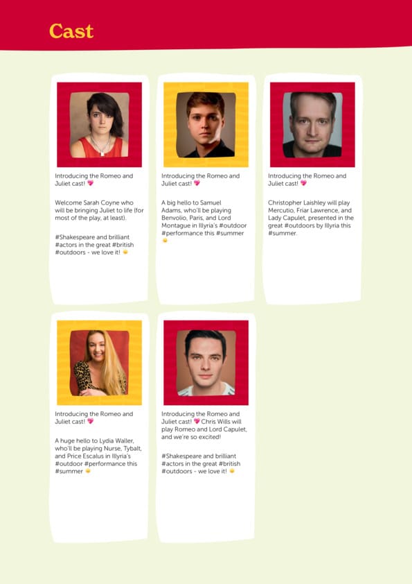 R+JCastBio Romeo and Juliet Cast Bio's